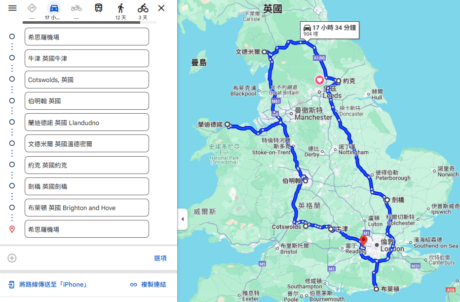 英國自駕遊全攻略