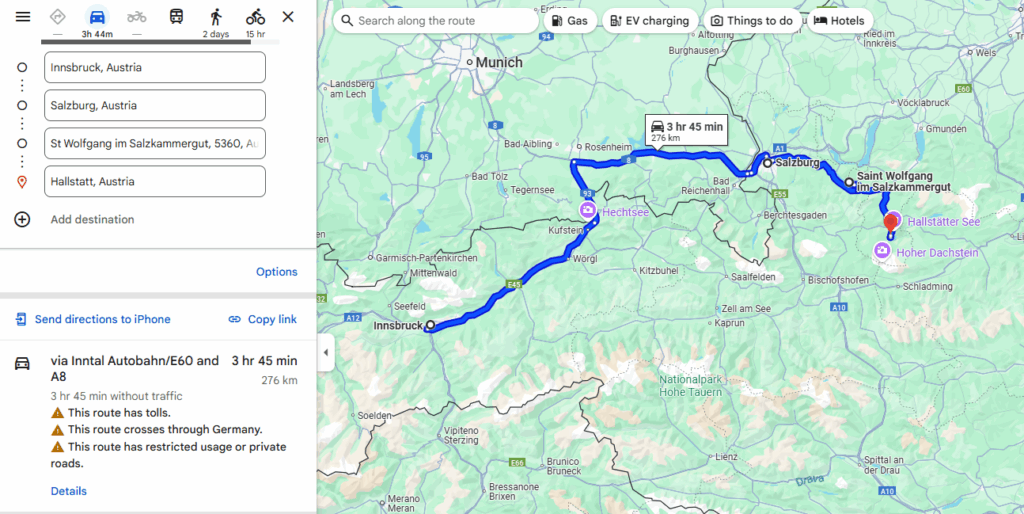 Salzburg 薩爾茲堡 +St. Wolfgang + Hallstatt 哈爾施塔特